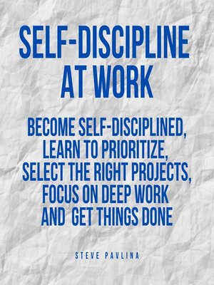 cover image of Self-Discipline at Work